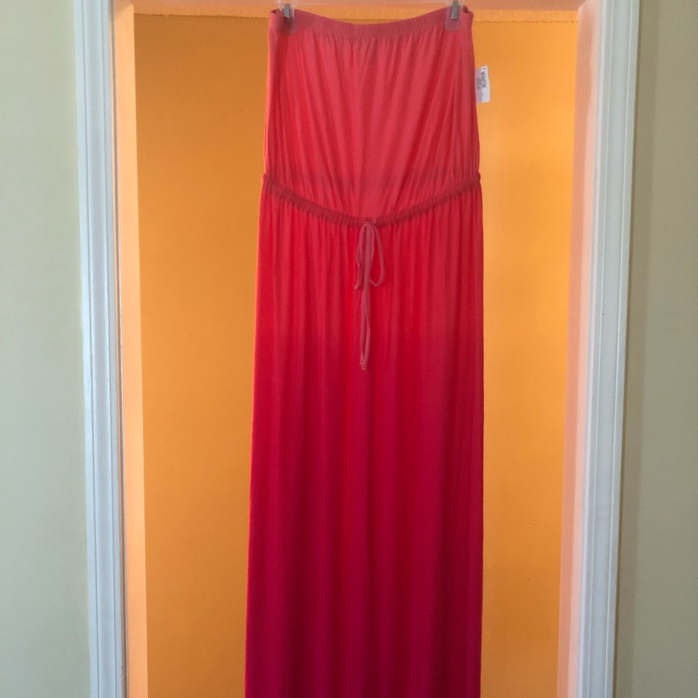 Pink Strapless Sundress